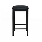 Lancer Backless Counter Stools, Black - Set of Two, , alternate image number null