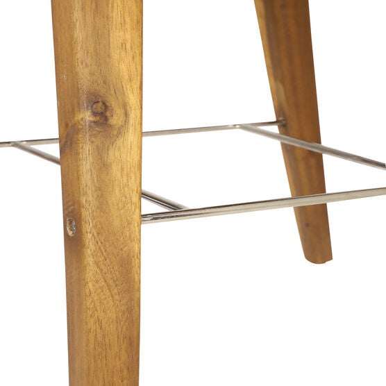 Grey Wood Modern Bar Stool, , alternate image number null