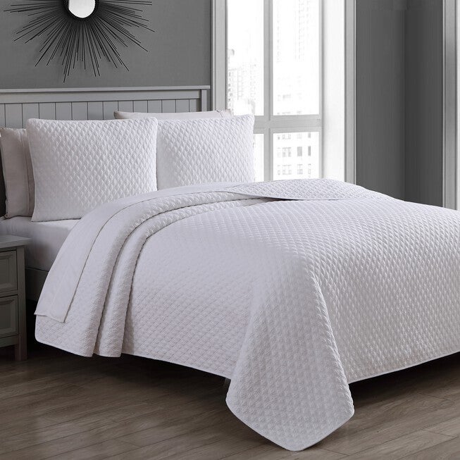 Estate Collection Fenwick Quilt Set, WHITE, hi-res image number 0