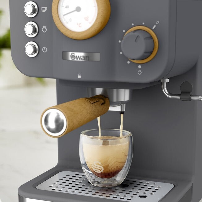 Swan Nordic Pump Espresso Coffee Machine - White, , alternate image number 3