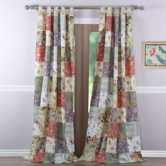 Blooming Prairie Curtain Panel Pair , MULTI, hi-res image number null
