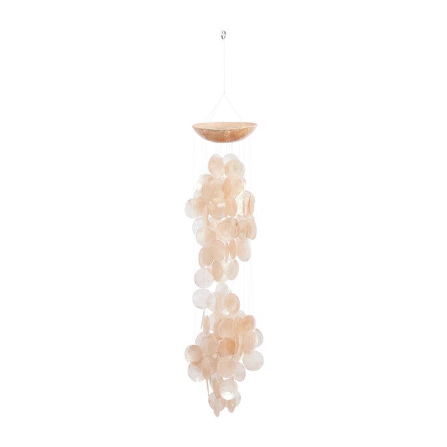 Orange Capiz Coastal Windchime, , on-hover image number null