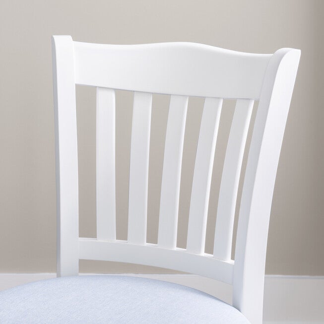Lottie Side Chair White Upholstered Set of 2, , alternate image number null
