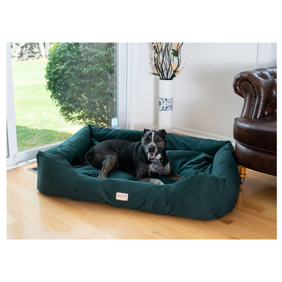 Bolstered Dog Bed,Anti-Slip Pet Bed, Laurel Green, Large, , alternate image number null