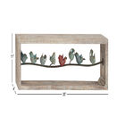 White Wood Farmhouse Birds Wall Decor, , alternate image number null