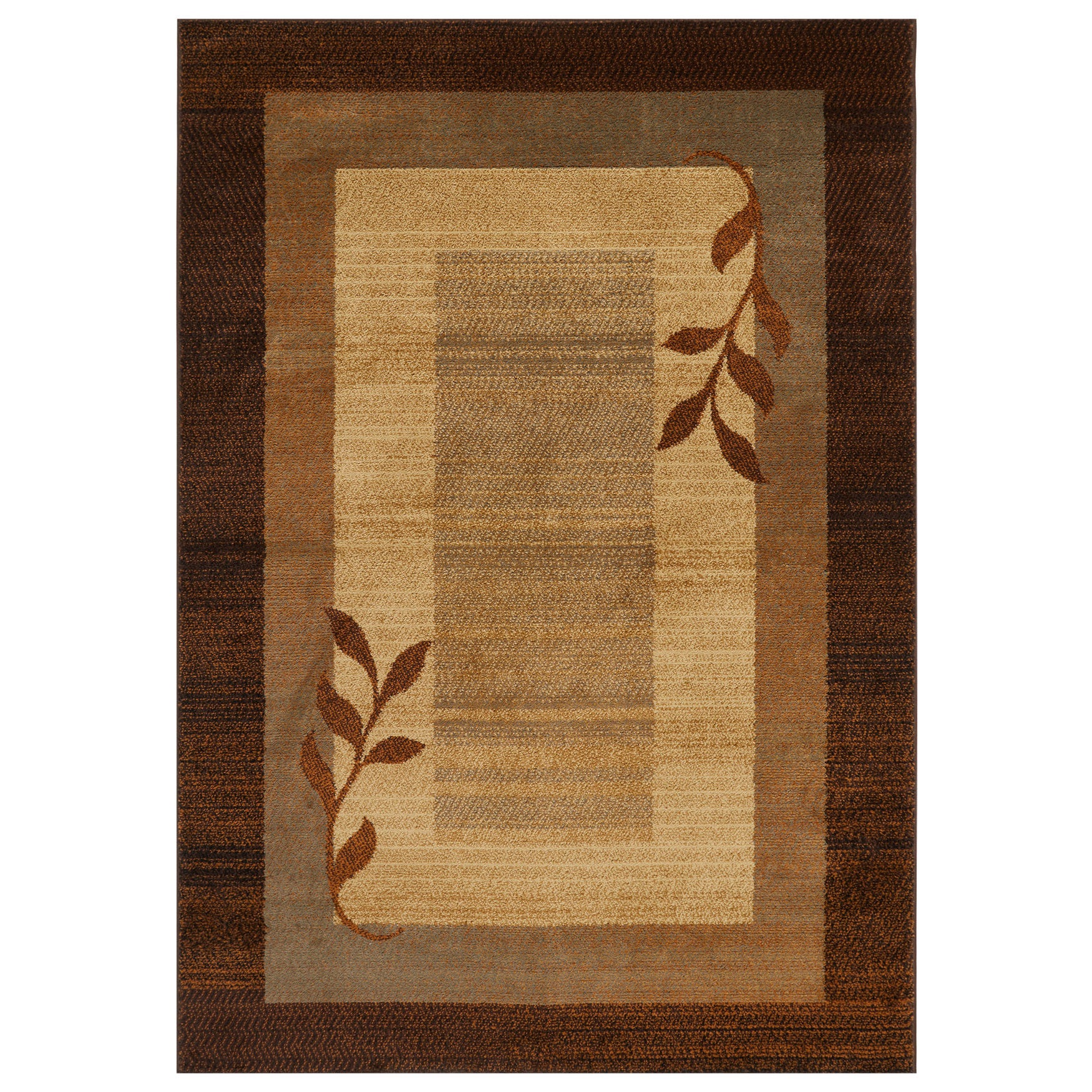 Royalty Rug 5 feet 2 inches x 7 feet 2 inches, BROWN BLUE, hi-res image number 0