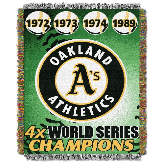 Athletic A's Commemorative Series Throw, MULTI, hi-res image number 0