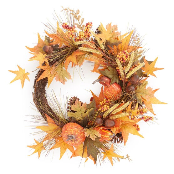 Harvest Wheat Wreath, MULTI Harvest Wheat Wreath, MULTI