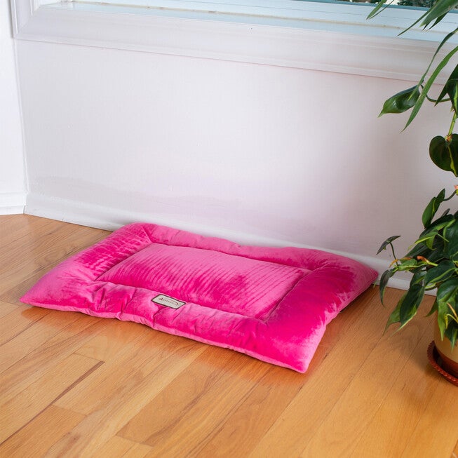 Medium Pet Bed Mat , Dog Crate Soft Pad With Poly Fill Cushion, , alternate image number null