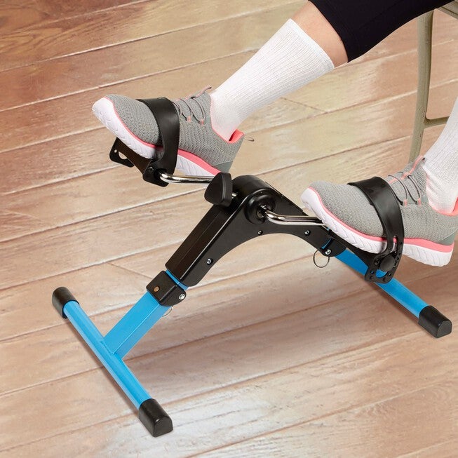 Hometrack™ Folding Pedal Exerciser, BLACK BLUE, hi-res image number 0