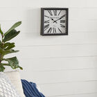 Black Industrial Metal Wall Clock, , alternate image number null