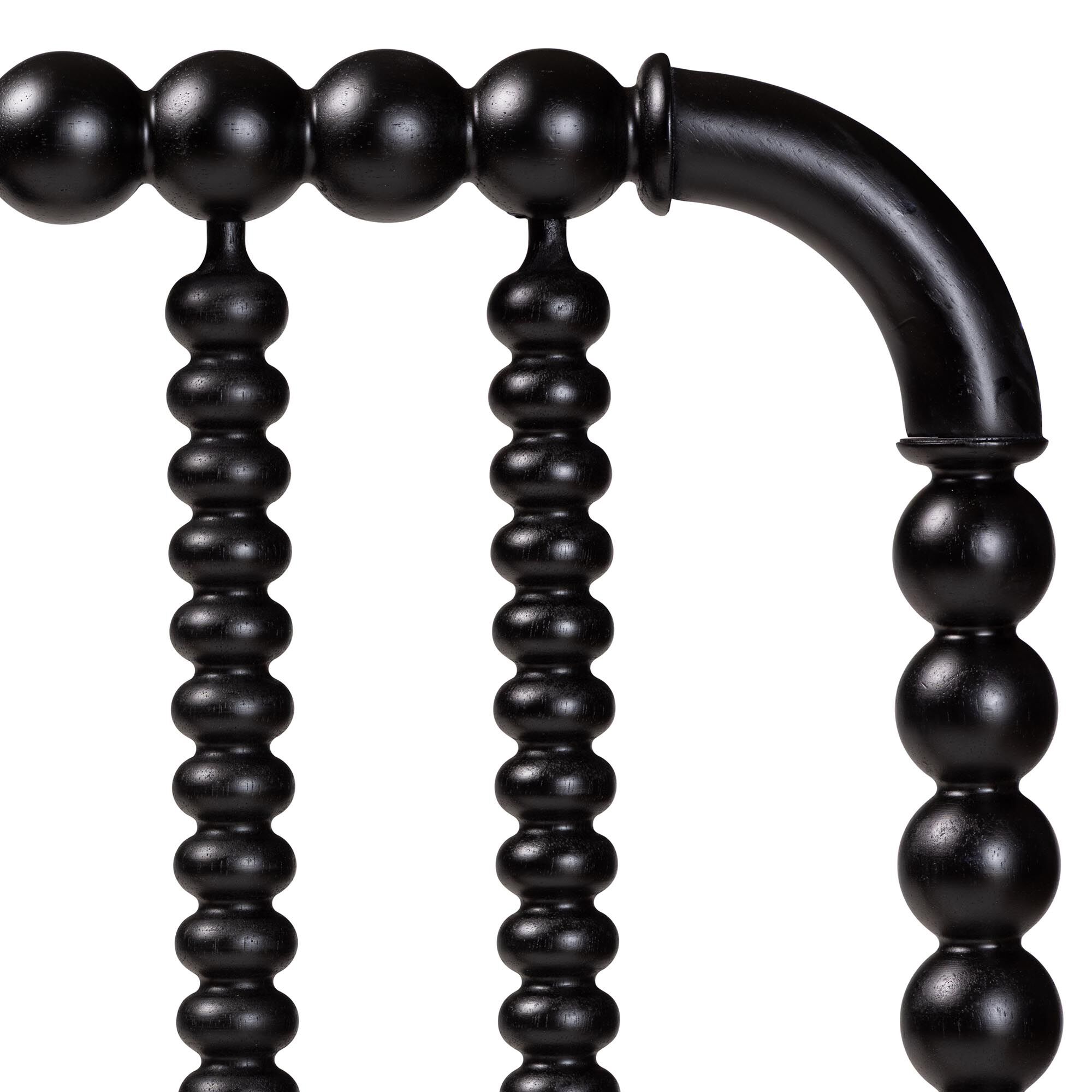 Finley Turned Bobbin Headboard, BLACK, alternate image number 3