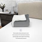 SensorPEDIC Serenity 15lb. Weighted Blanket with Removable Cover with Sherpa and Plush Fabrics, GREY, hi-res image number null