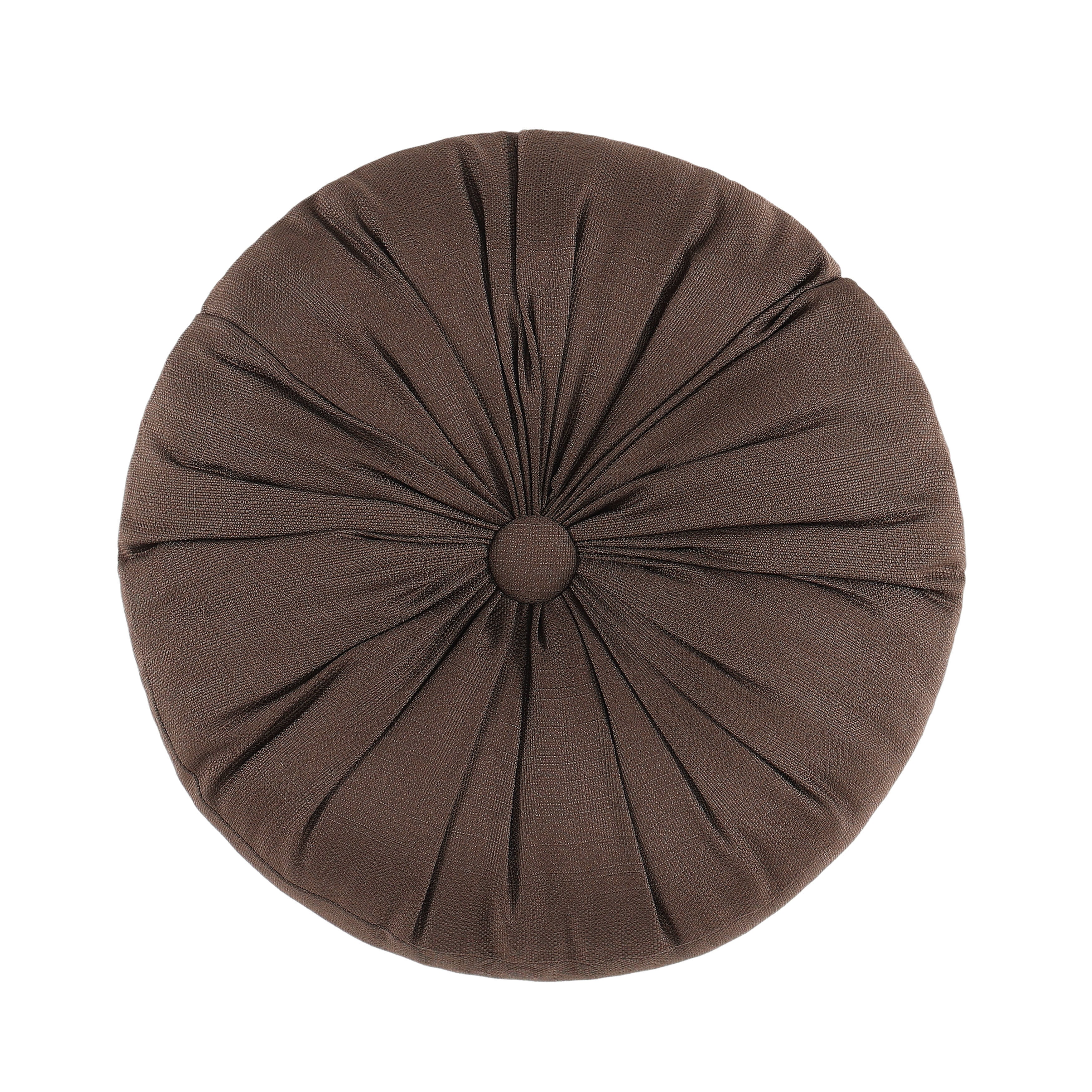 Maren Round Decorative Throw Pillow, CHOCOLATE, hi-res image number null