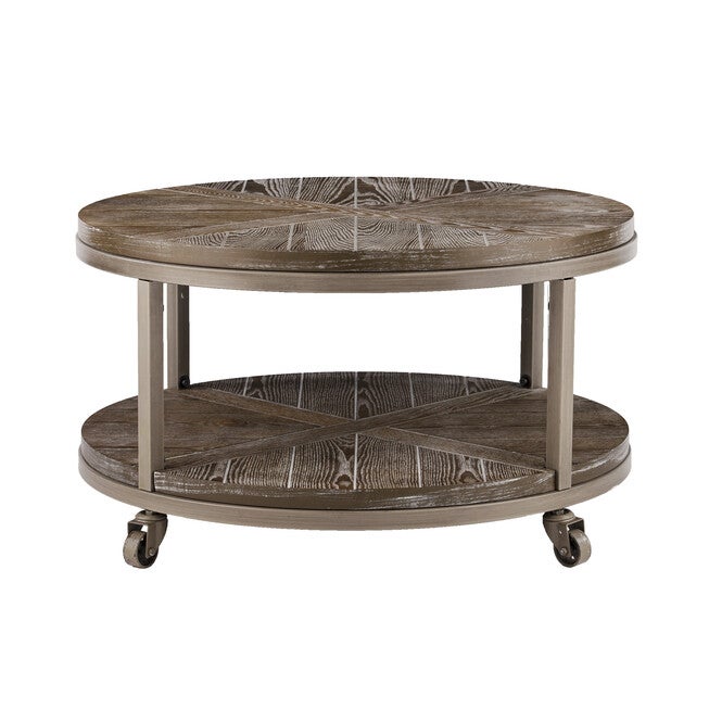 Konya Urban Industrial Round Cocktail Table, , alternate image number 1