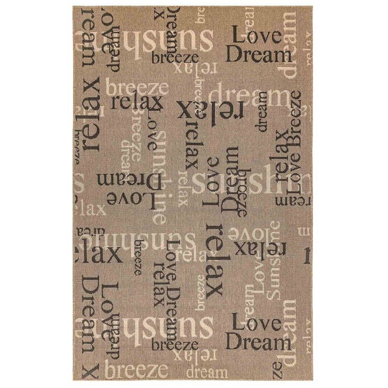 Liora Manne Riviera Happy Words Indoor/Outdoor Rug, NAVY, hi-res image number null