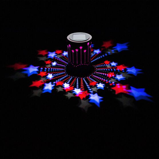 Solar Celestials Patriotic Stars Projection Lantern, , on-hover image number null
