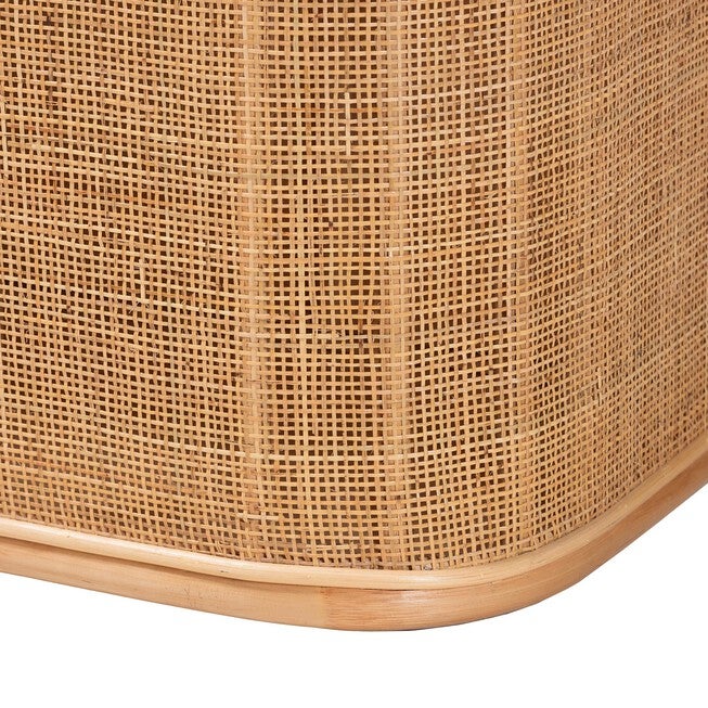 Ishana Bohemian Natural Rattan Storage Bench, , alternate image number 5