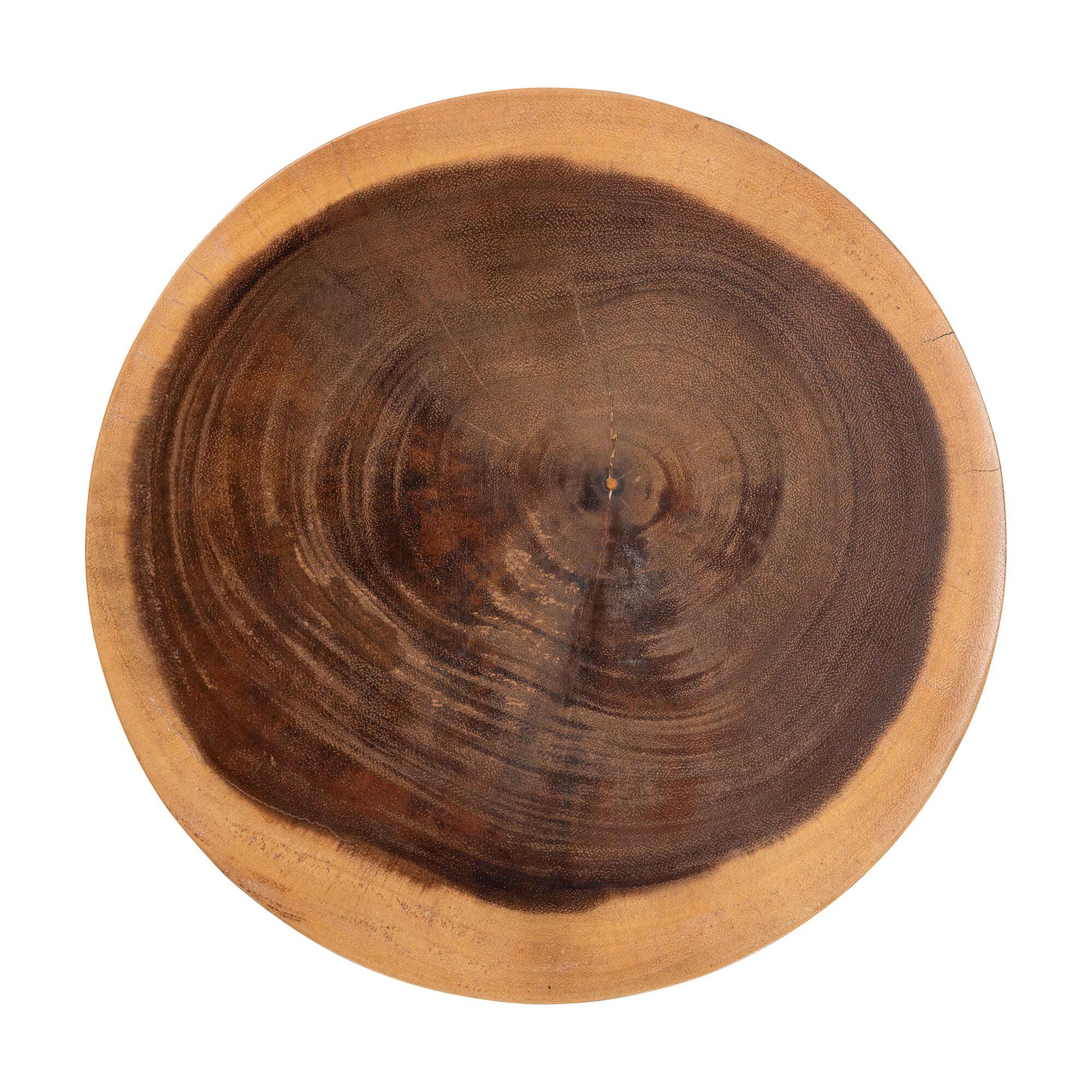 Abrina Solid Suar Wood Side Table, BROWN, alternate image number 4