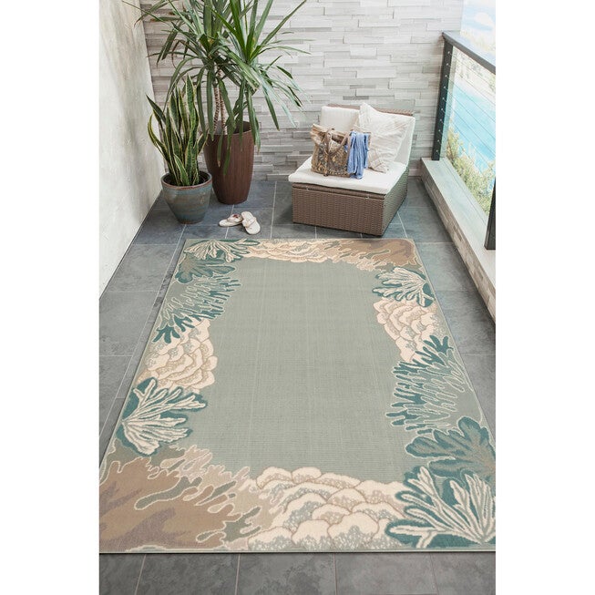 Liora Manne Riviera Reef Border Indoor/Outdoor Rug, , alternate image number null