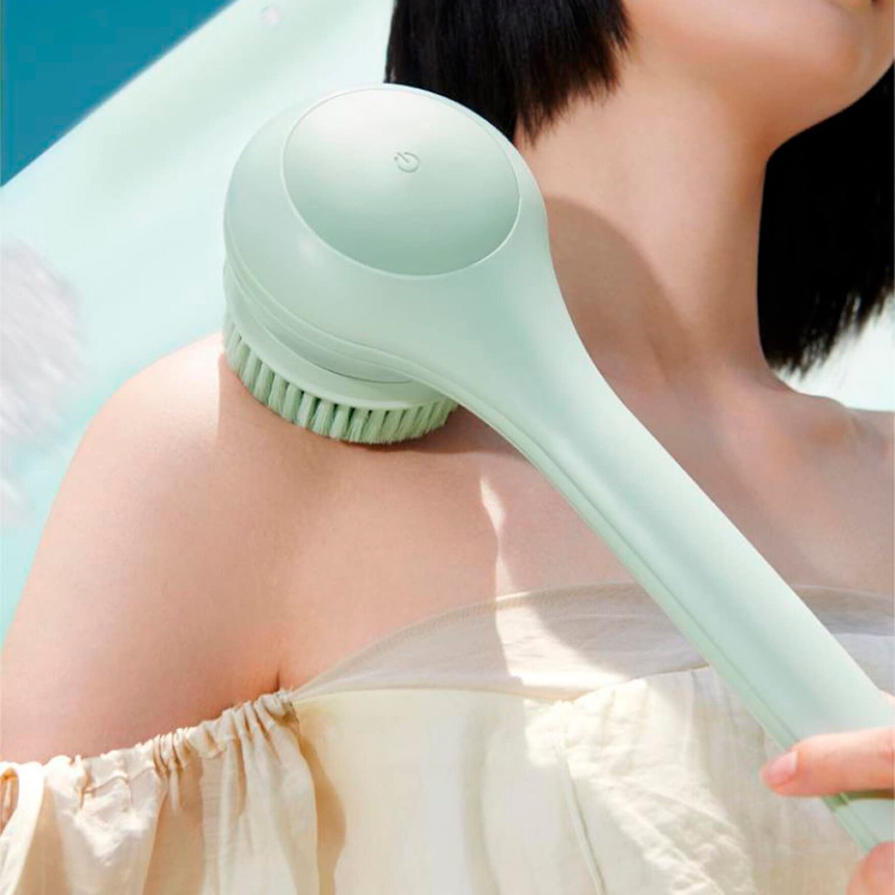 IGIA Derma Sonic Dual-Handle Dermabrasion Brush, GREEN, on-hover image number 1