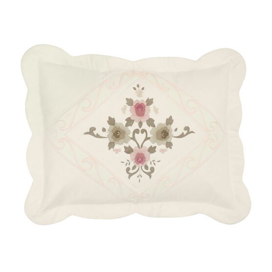 Ava Embroidered Cotton Sham, 