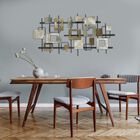 Wood and Metal Modern Shapes Wall Centerpiece, , alternate image number null