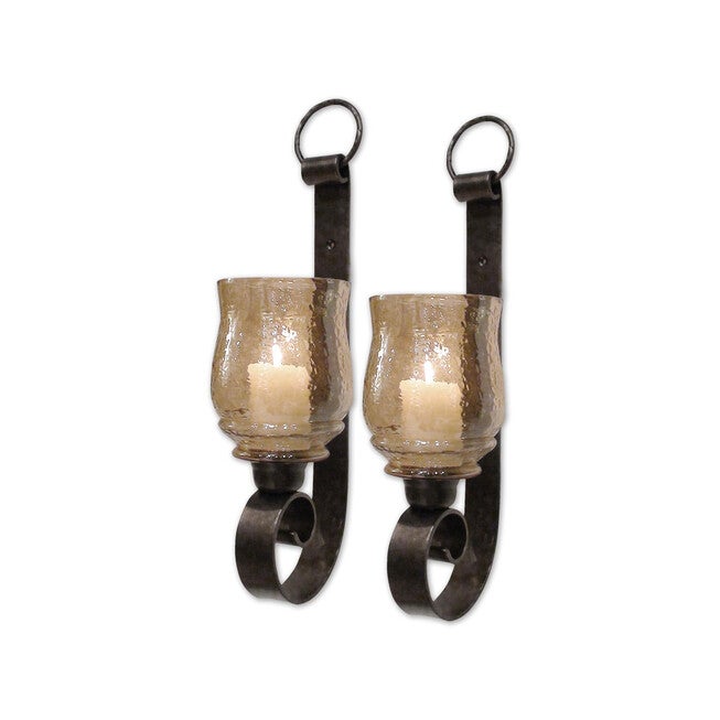 Joselyn Small Wall Sconces, Set of 2, BRONZE, hi-res image number null