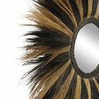 Black Boho Style Sea Grass Wall Mirror, , alternate image number null