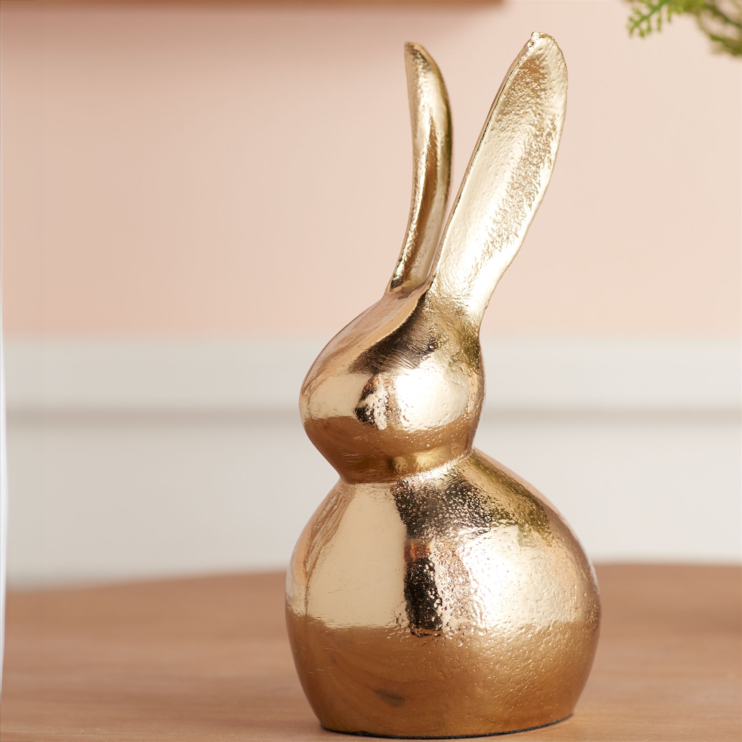 Modern Metal Bunny Decor (Set of 2), GOLD, alternate image number 1
