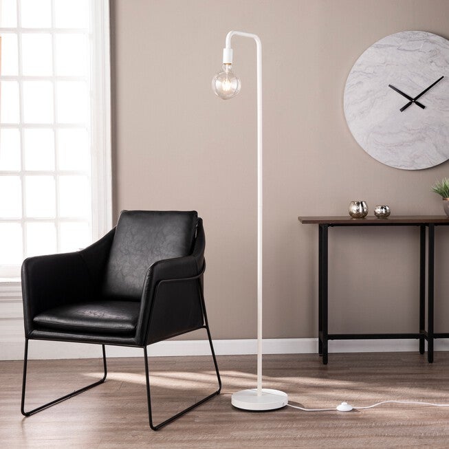 Maddox White Metal Floor Lamp, WHITE, hi-res image number null