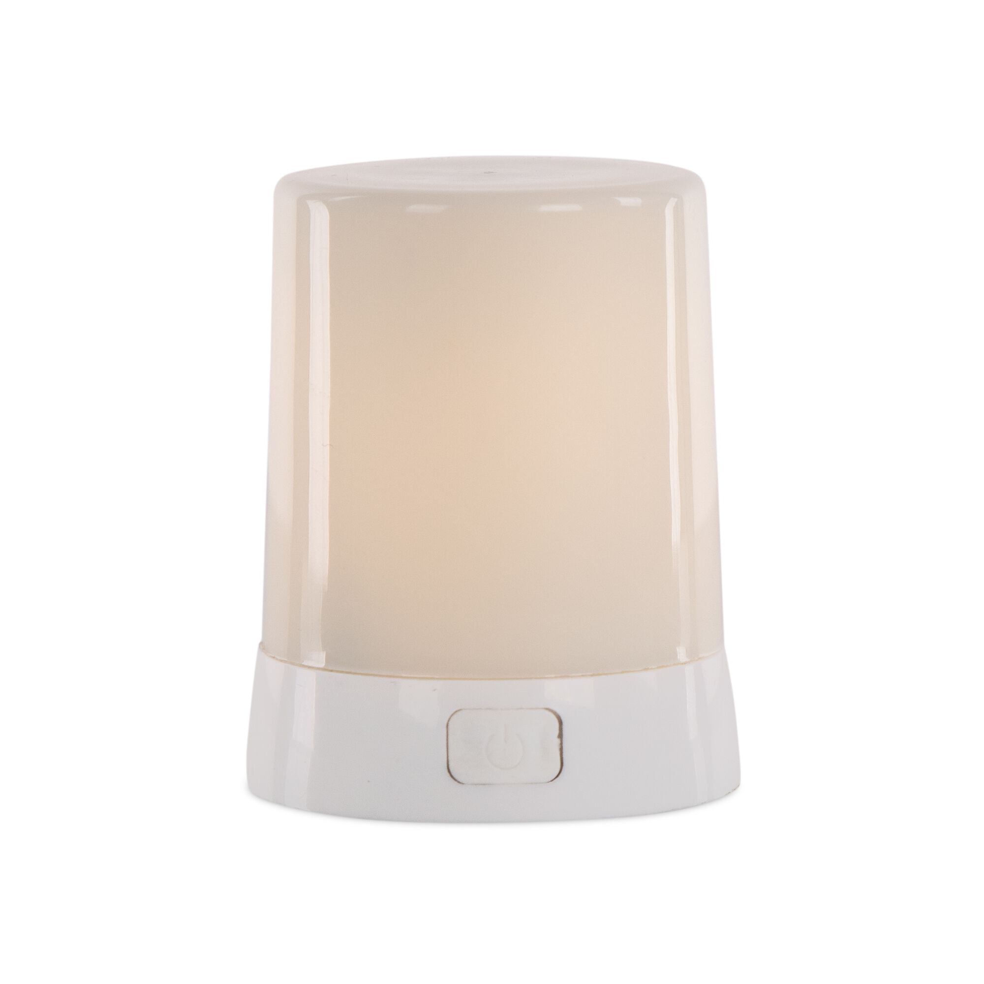 LED FIA Flame Designer Candle with White Hue 3 inchesH, WHITE, hi-res image number 0