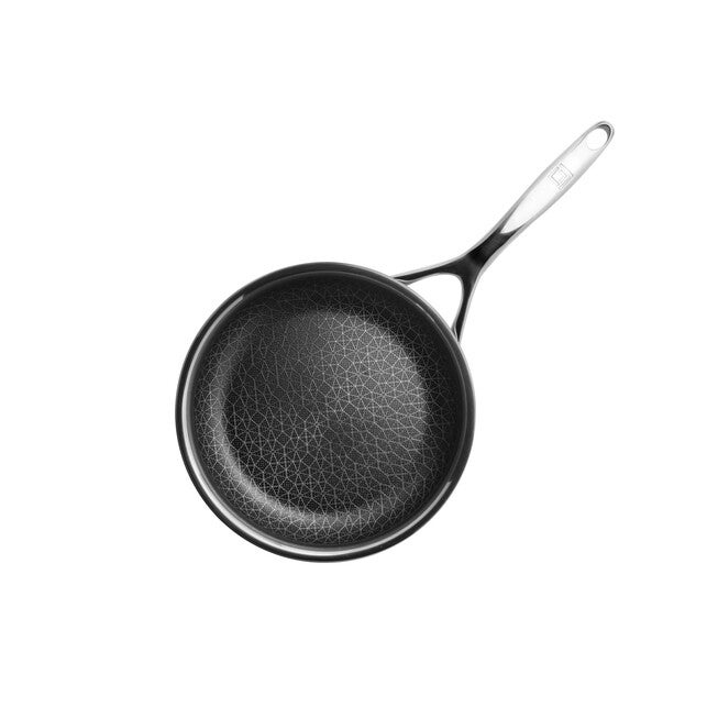 LIVWELL DiamondClad™ 6pc Hybrid Nonstick Stainless Steel Frying Pan Set, Dishwasher Safe, PFOA-free – Silver/Black, SILVER, alternate image number null