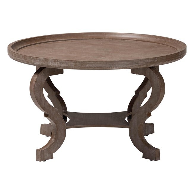 Madrona French Country Antique Brown Wood Coffee Table, ANTIQUE BROWN, alternate image number 2