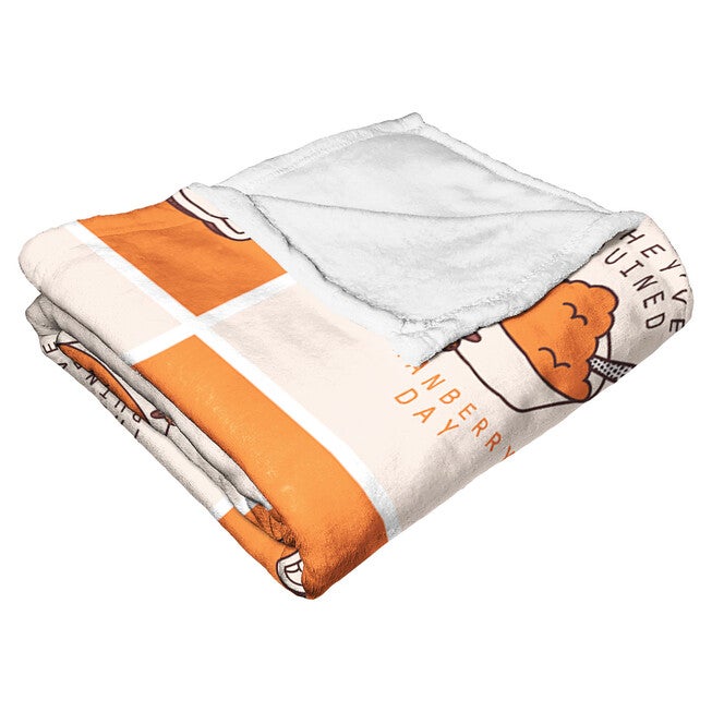 Wb Friends Friendsgiving Chaos Silk Touch Throw Blanket, , alternate image number null