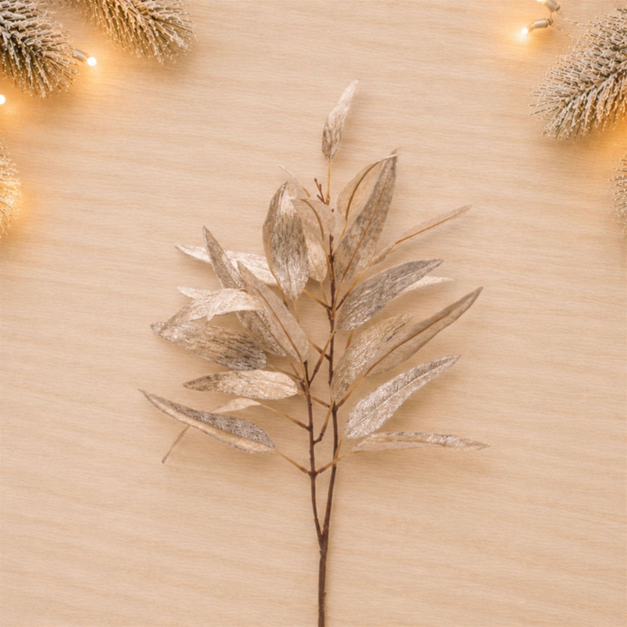 Metallic Leaf Spray (Set of 4), GOLD BROWN, alternate image number 2