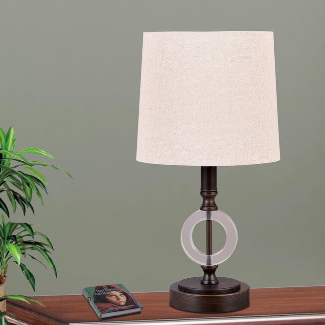 Oil Rubbed Bronze Metal 15 inches Table Lamp, Set 2, , on-hover image number 1