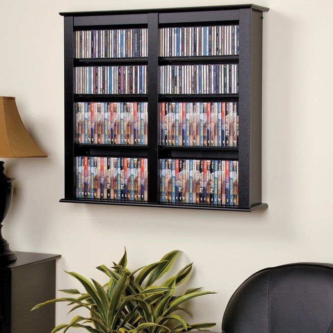 Double Wall Mounted Storage, BLACK, hi-res image number null