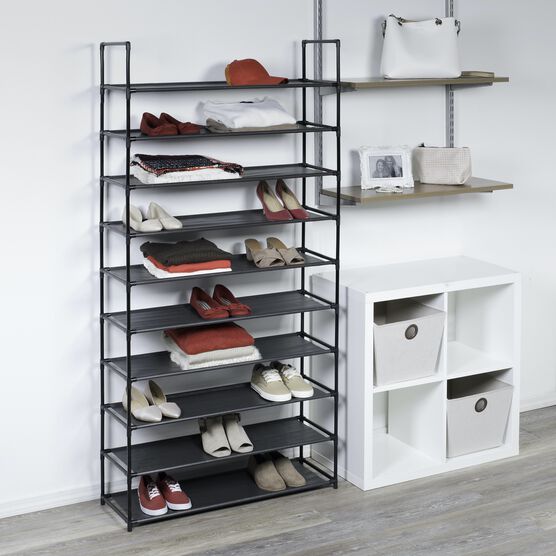 5 Shelf Stackable Fabric Shoe Rack, , alternate image number null