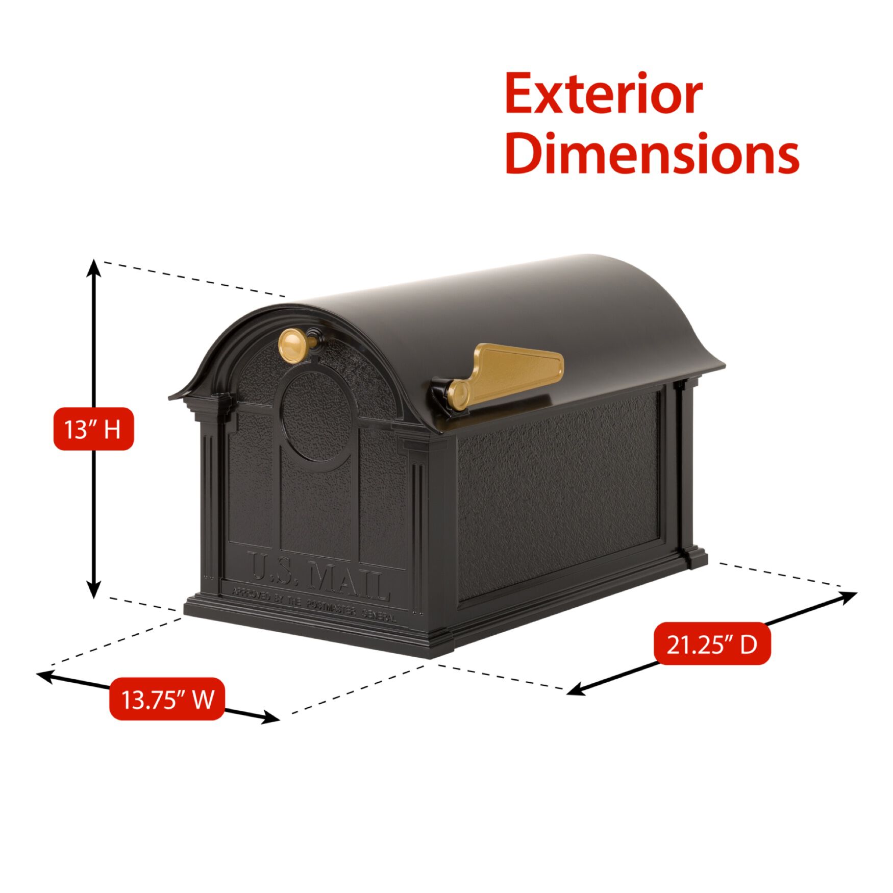 Balmoral Mailbox Mailbox, , on-hover image number 1