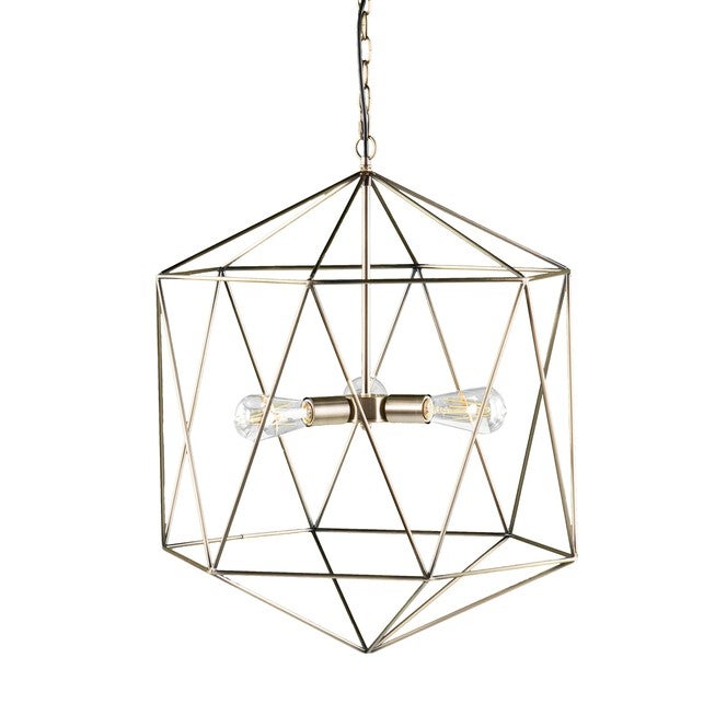 Clardonia Geometric 3-Light Pendant Lamp, , alternate image number null
