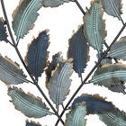 Set Of 2 Black Metal Traditional Floral Wall Decor, , alternate image number null