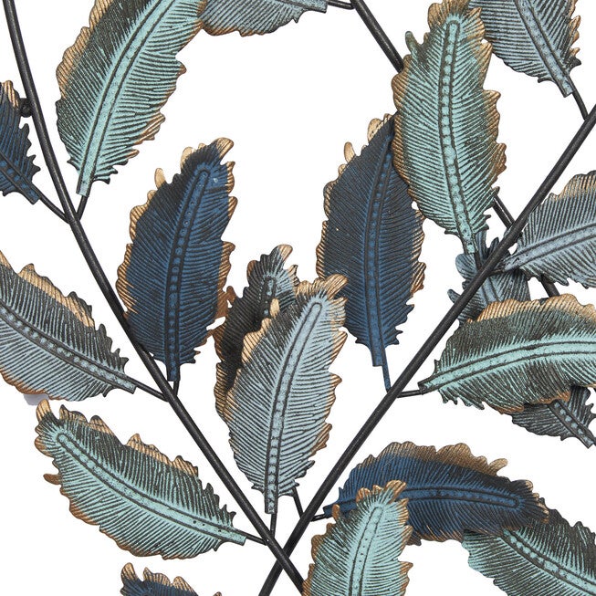 Set Of 2 Black Metal Traditional Floral Wall Decor, , alternate image number 4