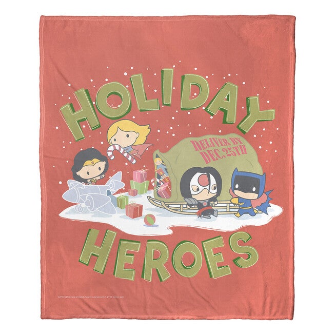 Wb Dc Justice League Loading Up Gifts Silk Touch Throw, , on-hover image number 1