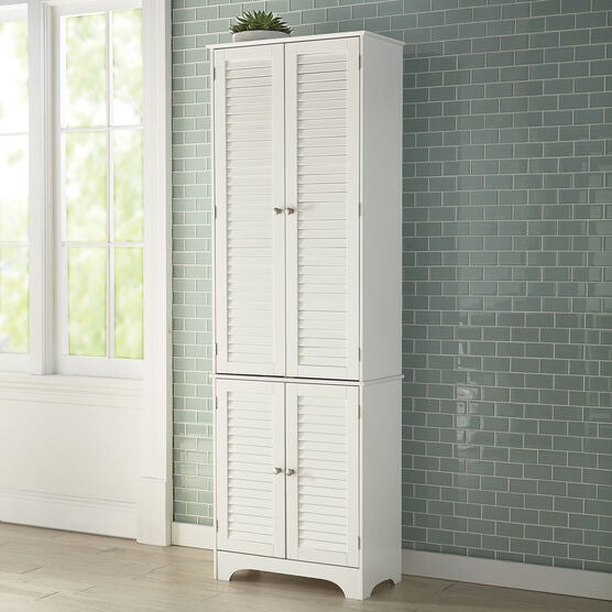 Louvre Linen Cabinet, WHITE