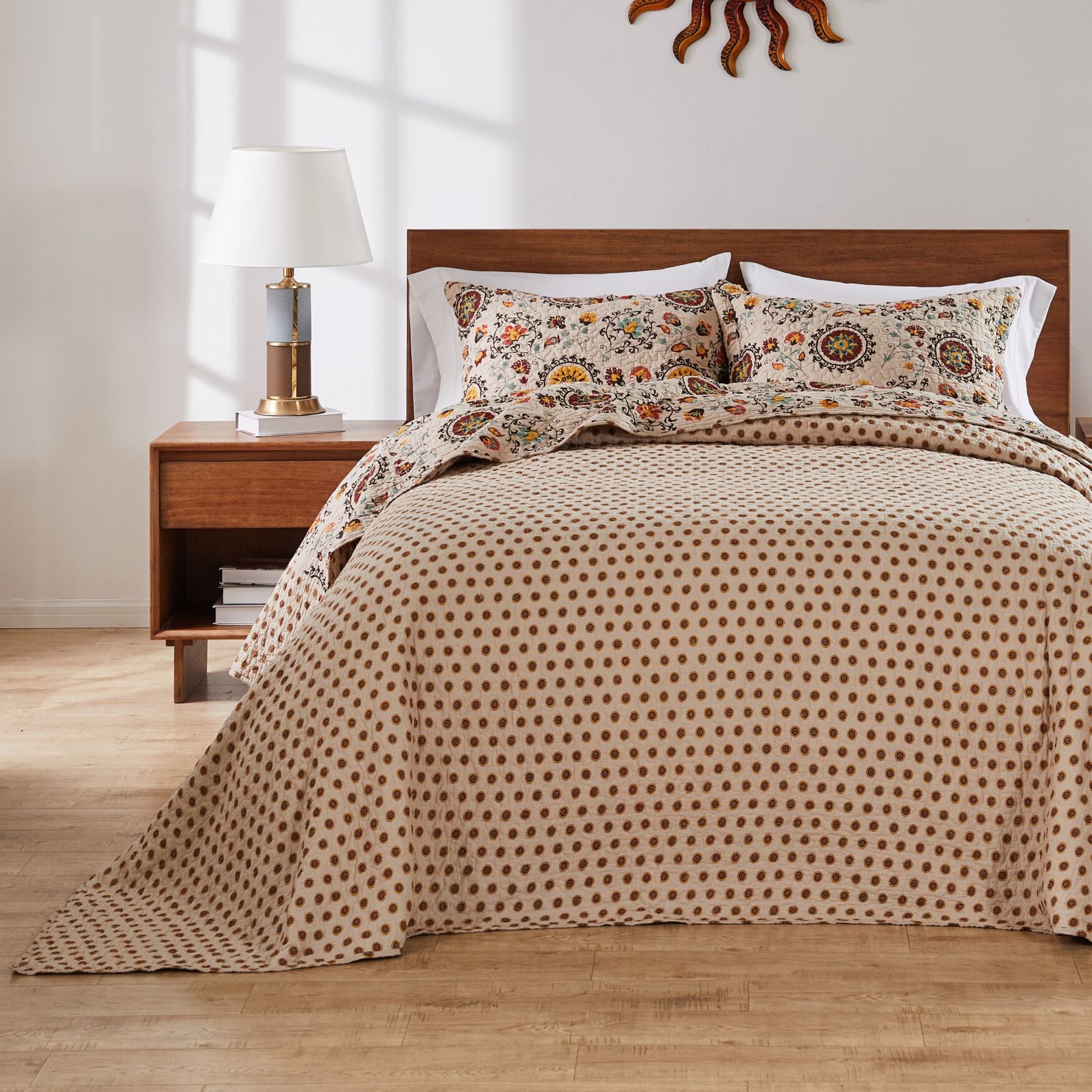 Andorra 100% Cotton Bedspread Set, , alternate image number 2