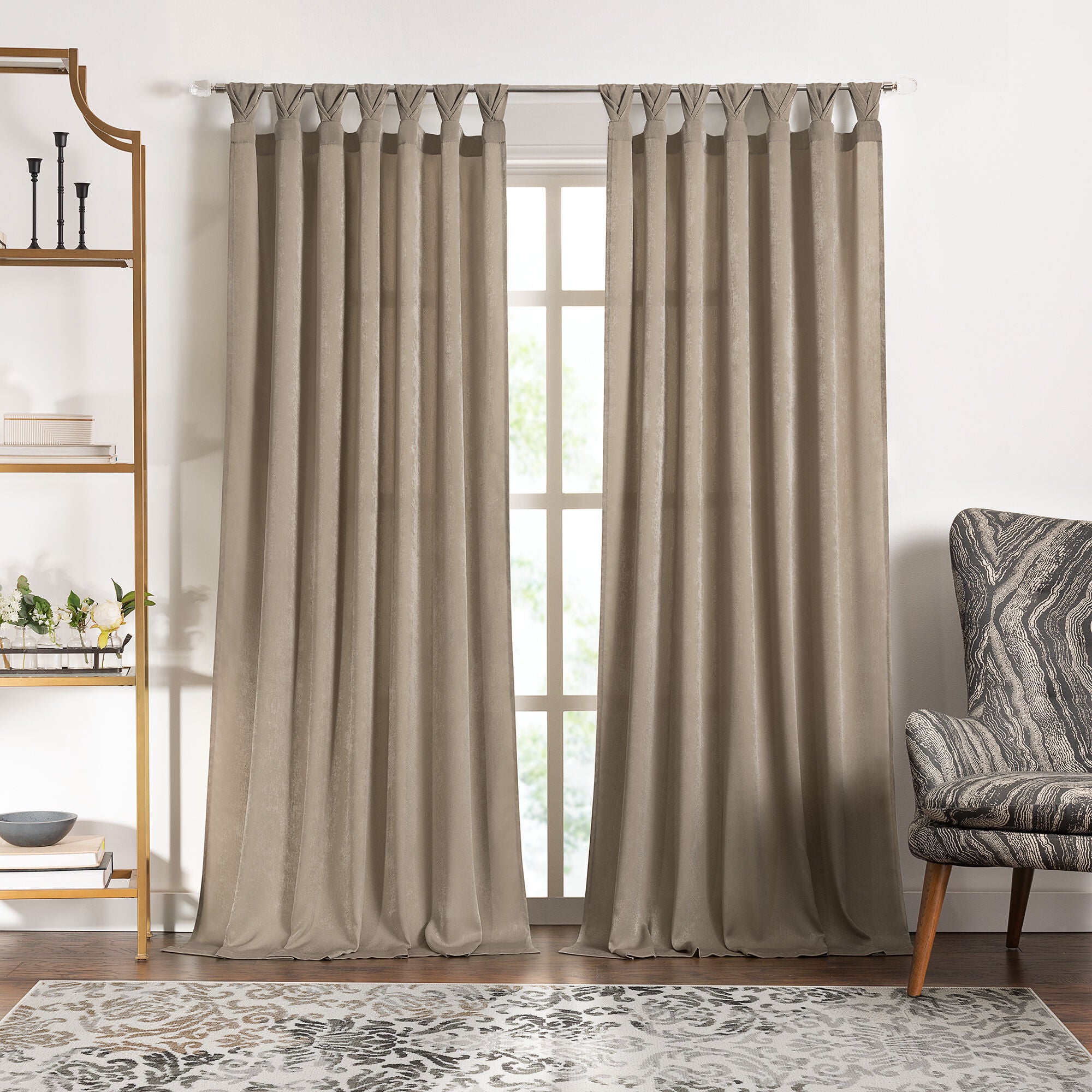 Peri Tulip Tab Top Window Curtain Panel