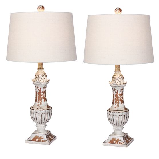29.5" Antique Metallic Resin Table Lamp, , on-hover image number null