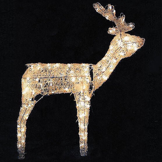 3d Standing Reindeer Outdoor Christmas Lighted Decorations And