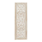 Cream Traditional Floral Mango Wood Wall Décor, CREAM, hi-res image number null